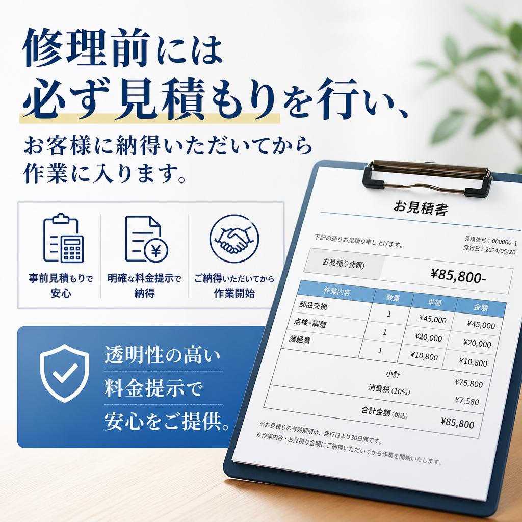 見積もりは無料！安心のサポート